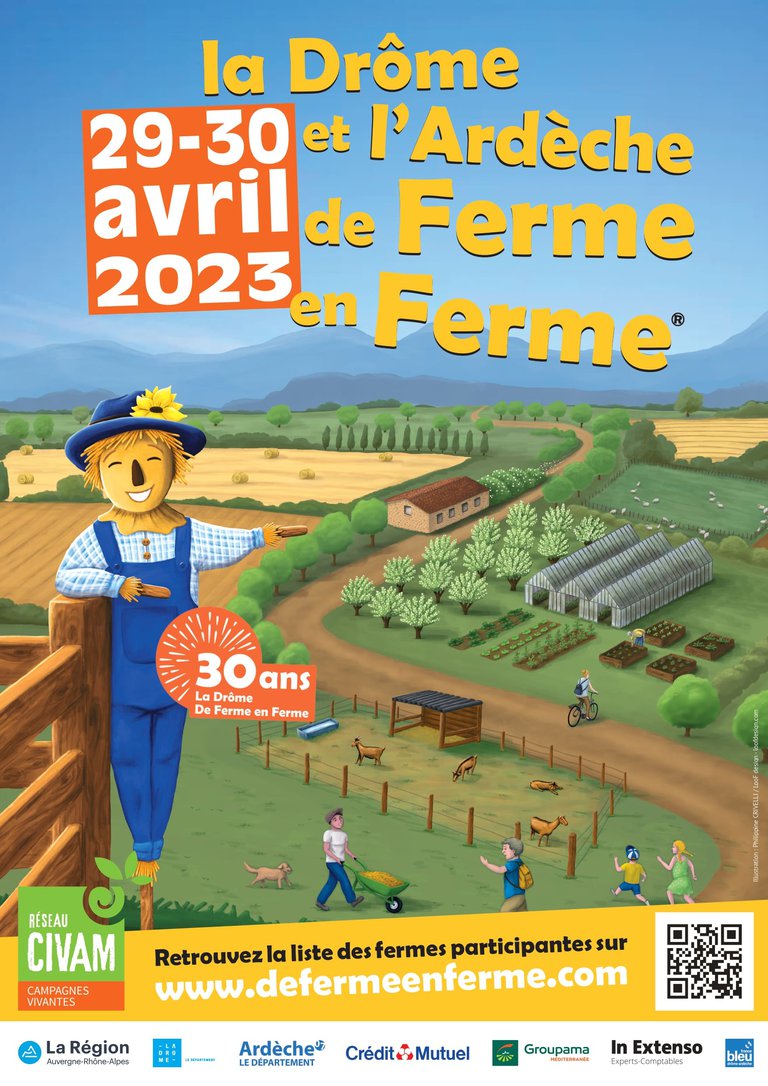 06411GOMMETTES POSTER 18 MOIS - FERME