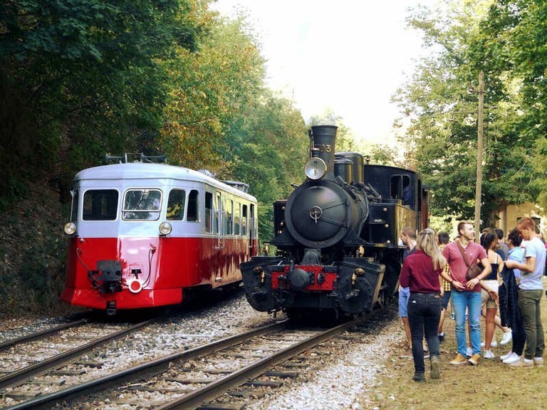Voyage du Lamastre Express de Lamastre à Boucieu-le-Roi avec aller en autorail et retour en train à vapeur.