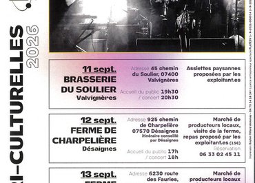 Les Agri-Culturelles 2026 - Ferme de Charpelière