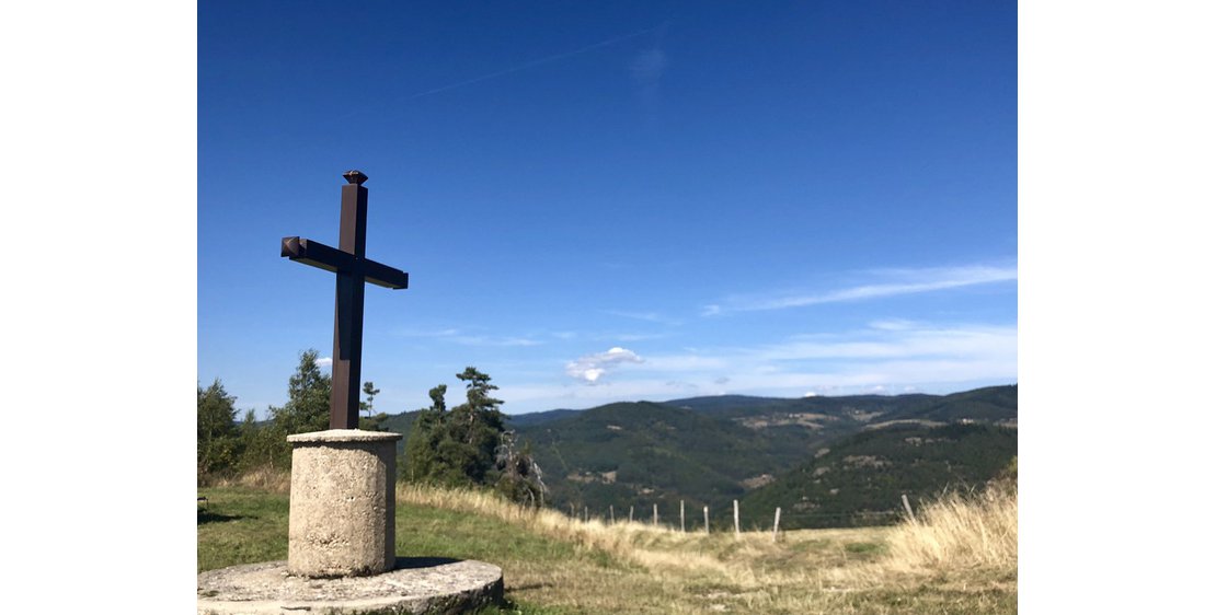 Photo Point de vue sur la chaîne des Alpes et le Mezenc