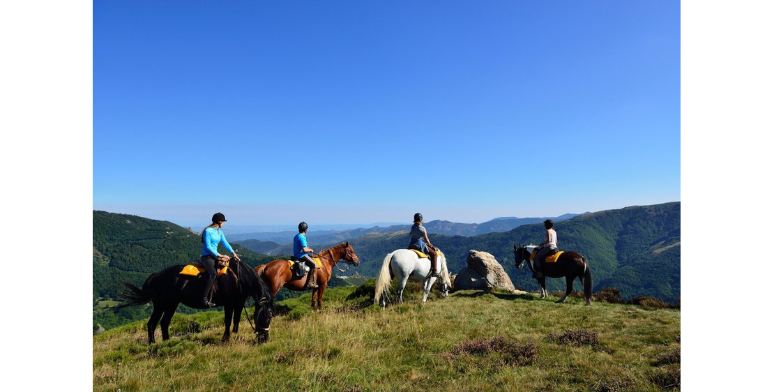 Photo Itinérance équestre dans le Parc Naturel des Monts d'Ardèche