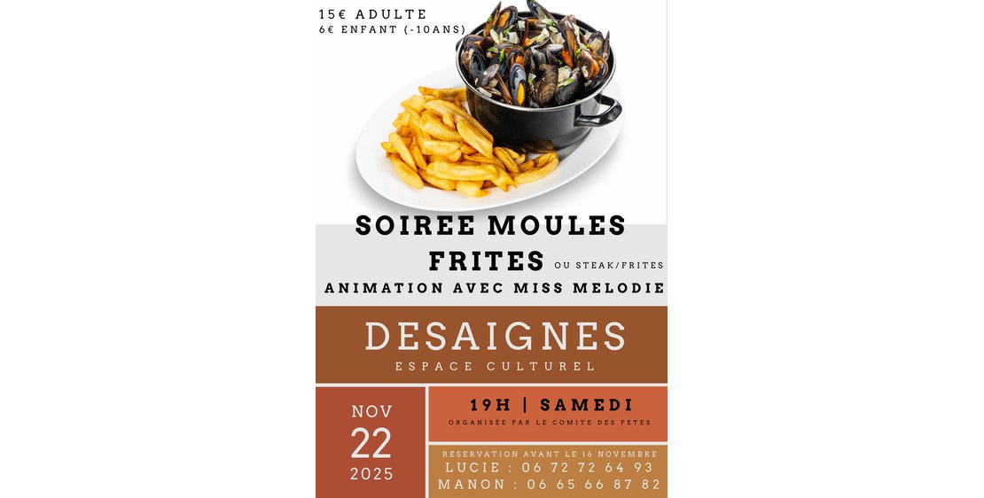 Photo Soirée moules frites