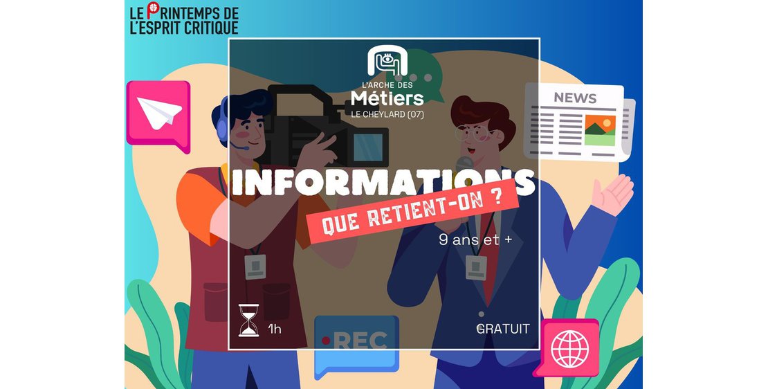 Foto Que retient-on des informations ? Jouons avec notre esprit critique ! - Printemps de l'Esprit Critique