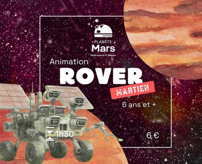 Mission rover martien