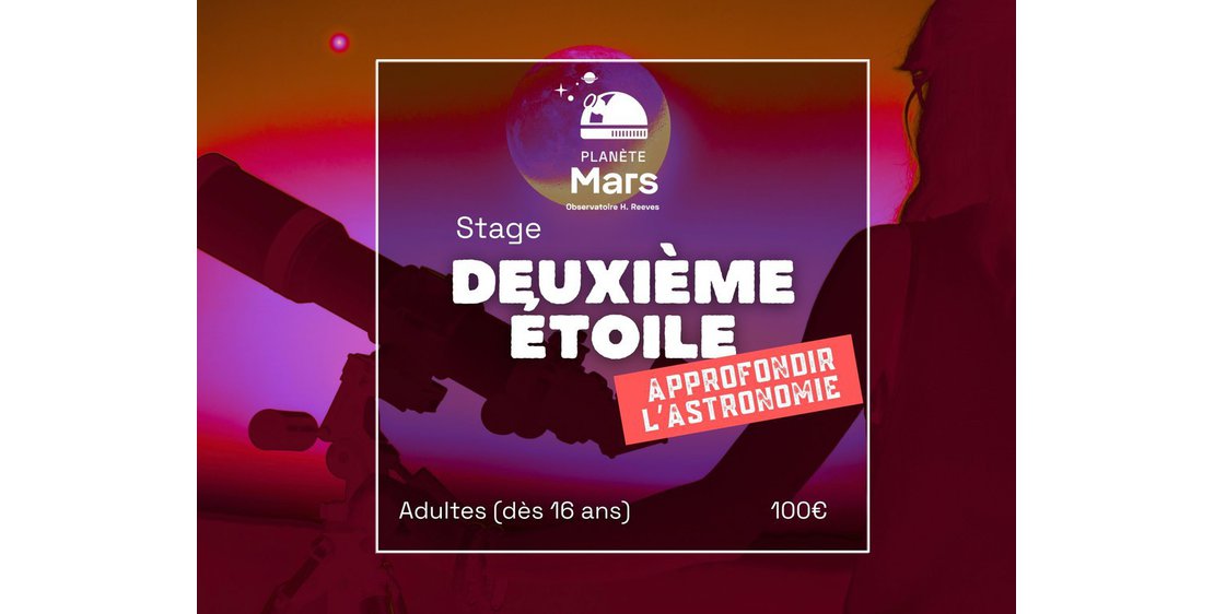 Photo Stage Deuxième Étoile : Approfondir l'astronomie