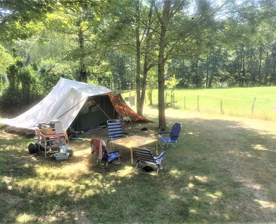 Zone de bivouac au Domaine de Clarat