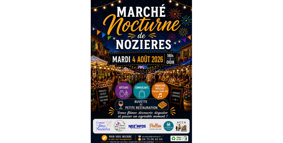 Photo Marché nocturne de Nozieres