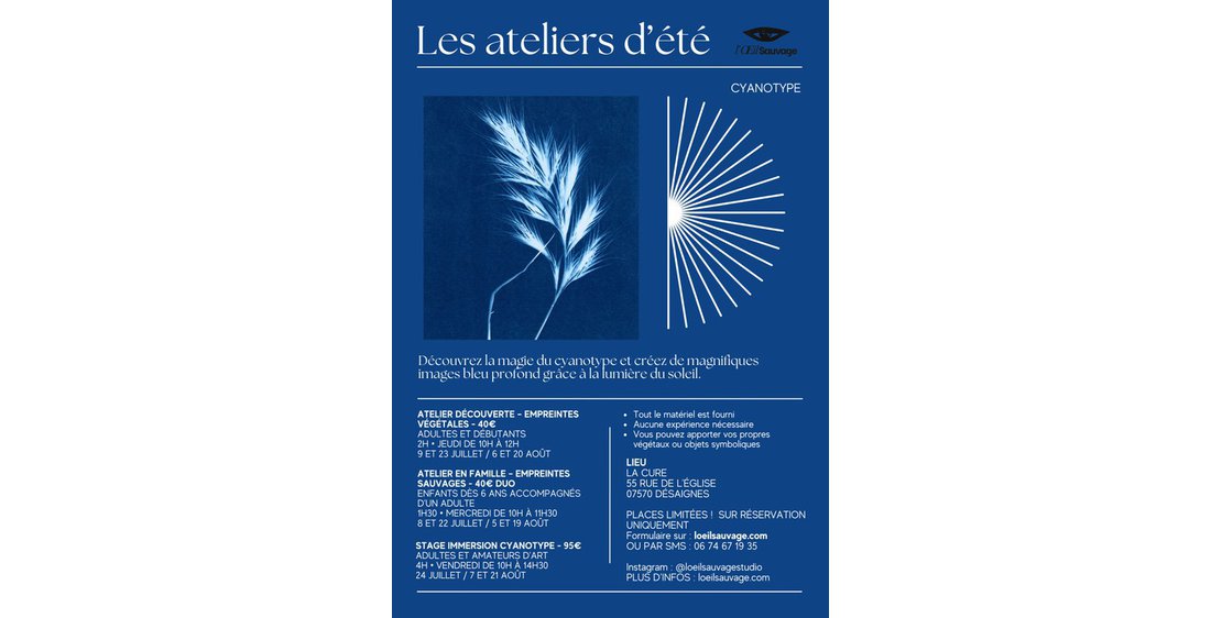 Photo Les ateliers d'été
