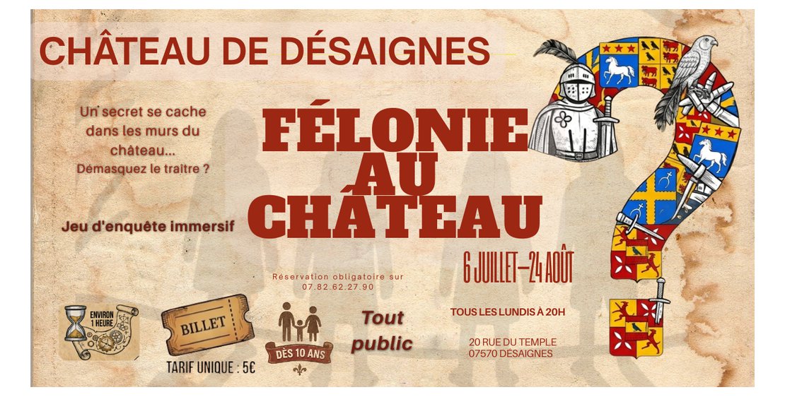 Photo Félonie au Château – Jeu d'enquête immersif