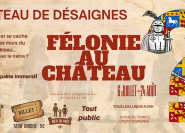 Félonie au Château – Jeu d'enquête immersif