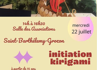 Atelier initiation au Kirigami